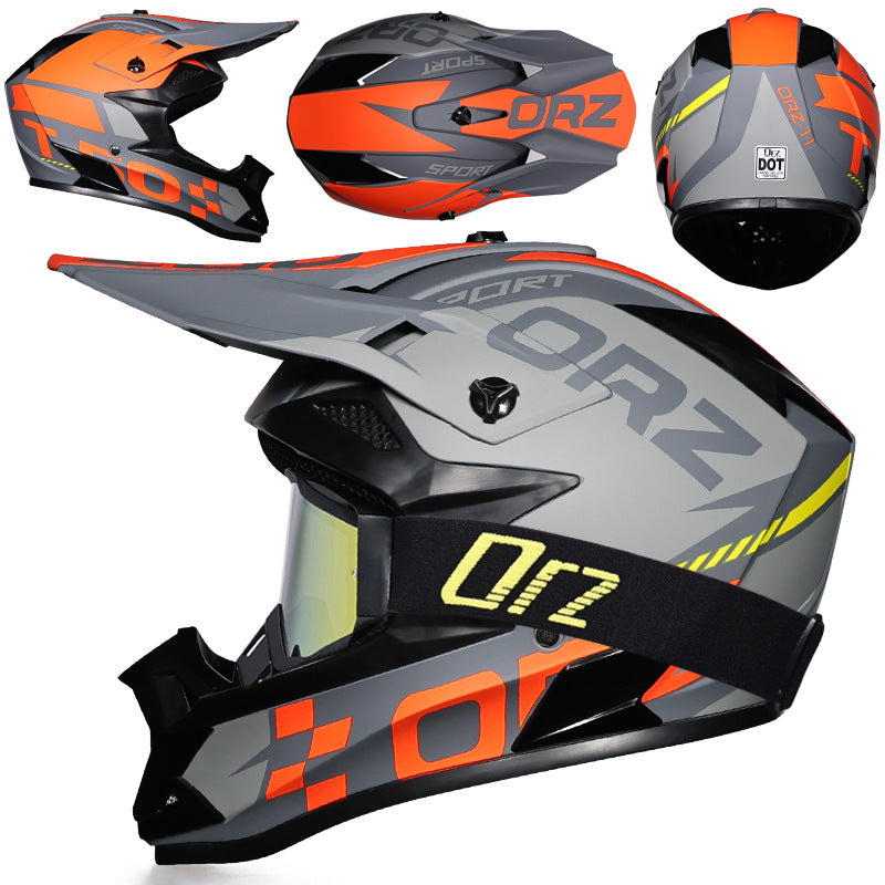 KTVMOTO Off-road rally motorcycle racing helmet with goggles-I221