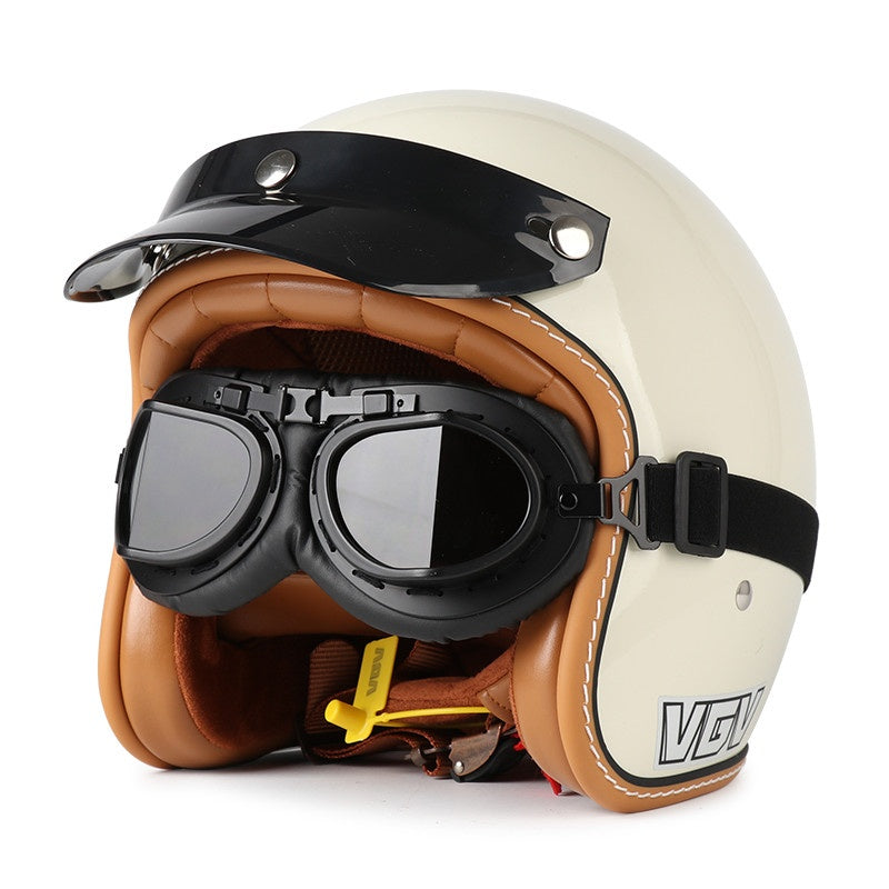 DOT Motorcycle Helmet 3/4 Half Helmet-I17
