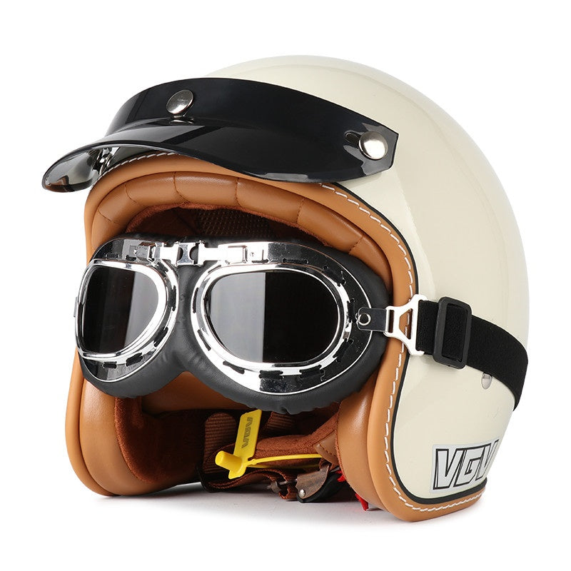 DOT Motorcycle Helmet 3/4 Half Helmet-I17