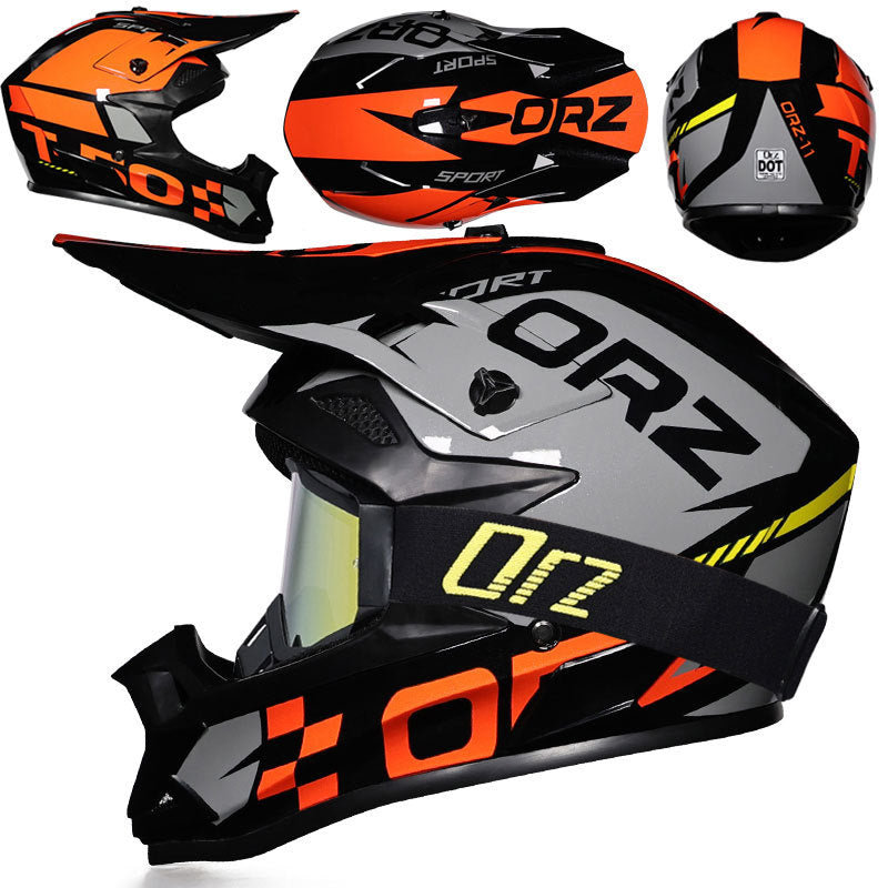 KTVMOTO Off-road rally motorcycle racing helmet with goggles-I221