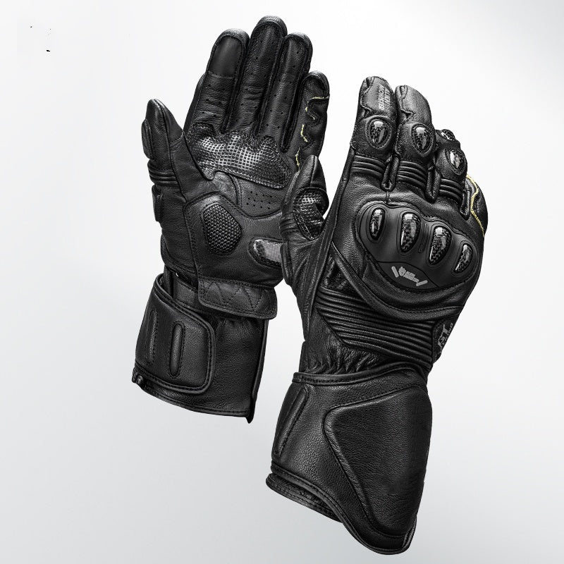 KTVMOTO Carbon Fiber Shell Windproof Motorcycle Riding Gloves-GT02