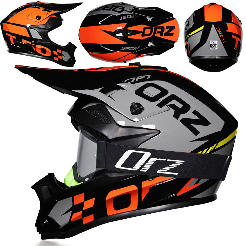 KTVMOTO Off-road rally motorcycle racing helmet with goggles-I221