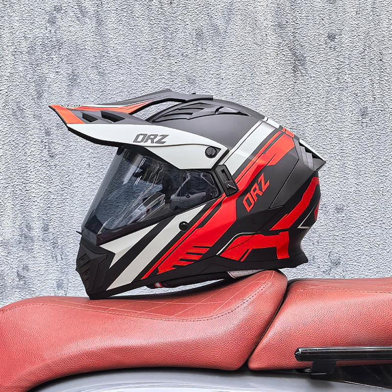 KTVMOTO Single-visor off-road helmet for street and off-road use-I226