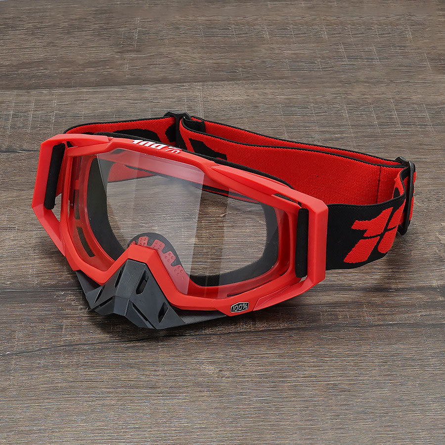 KTVMOTO Unisex Motocross Goggles – Red Tones-H07