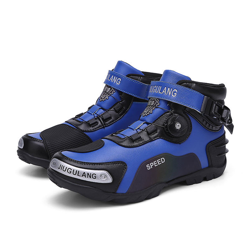 CE Certified Retro Genuine Leather Off-Road Motorcycle Boots - K15