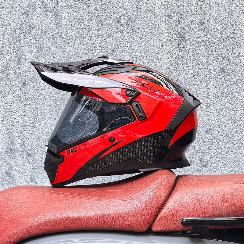 KTVMOTO Single-visor off-road helmet for street and off-road use-I226