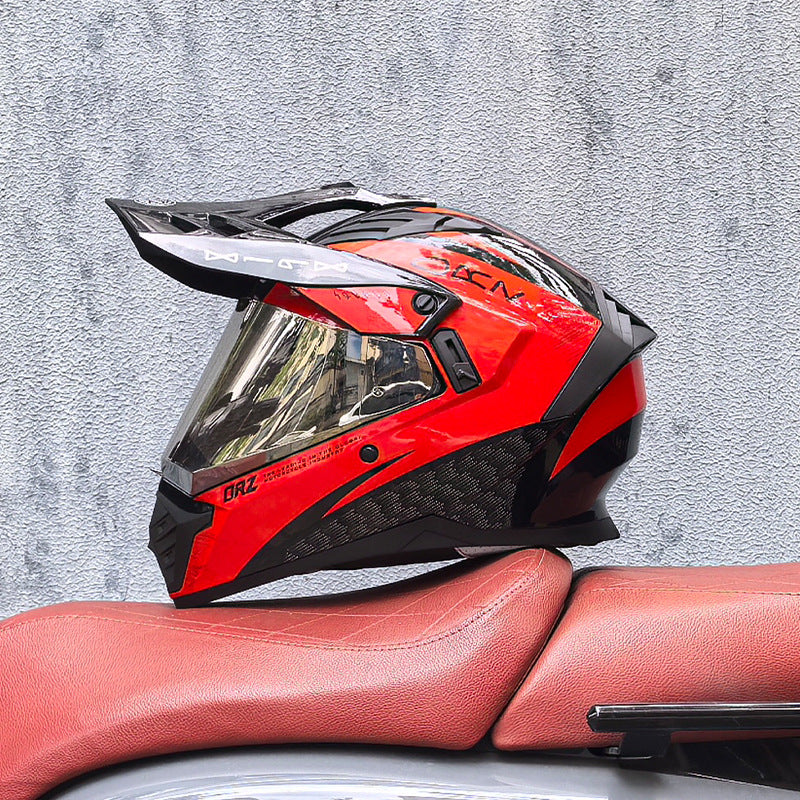 KTVMOTO Single-visor off-road helmet for street and off-road use-I226