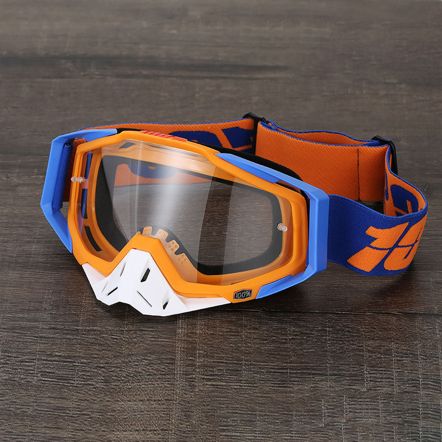 KTVMOTO Impact-resistant blue motocross goggles-H09