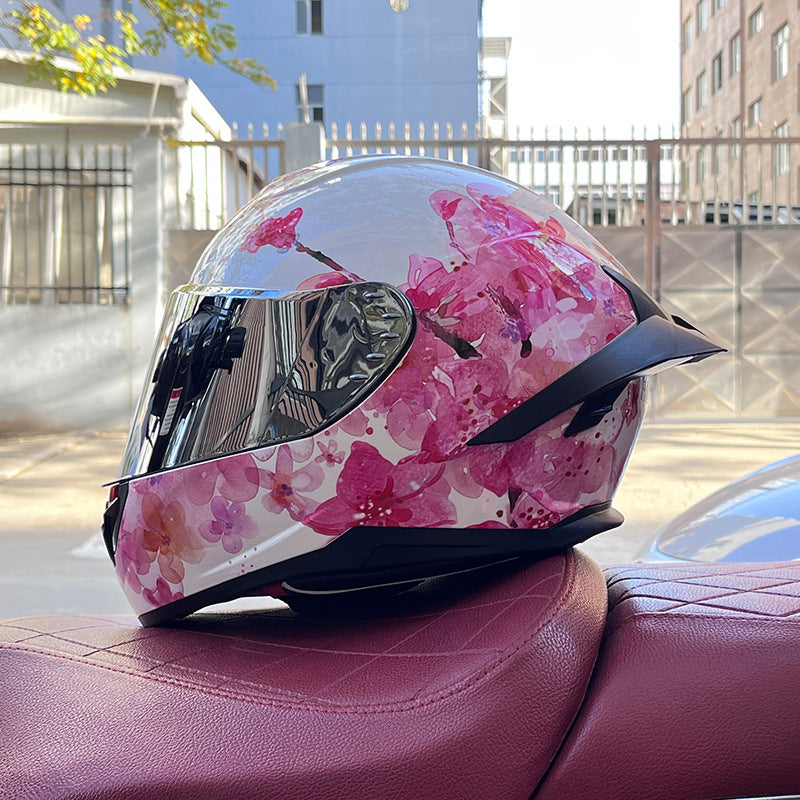 KTVMOTO Full Face Motorcycle Helmet with Clear Visor for Street Riding-I231