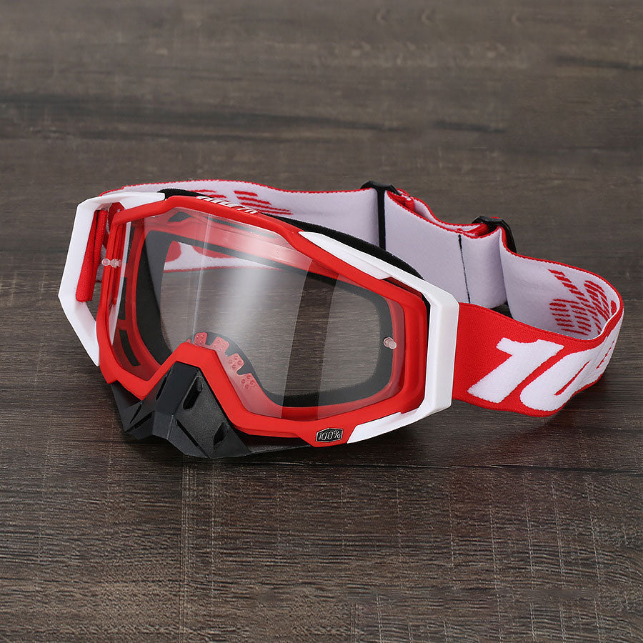 KTVMOTO Unisex Motocross Goggles – Red Tones-H07