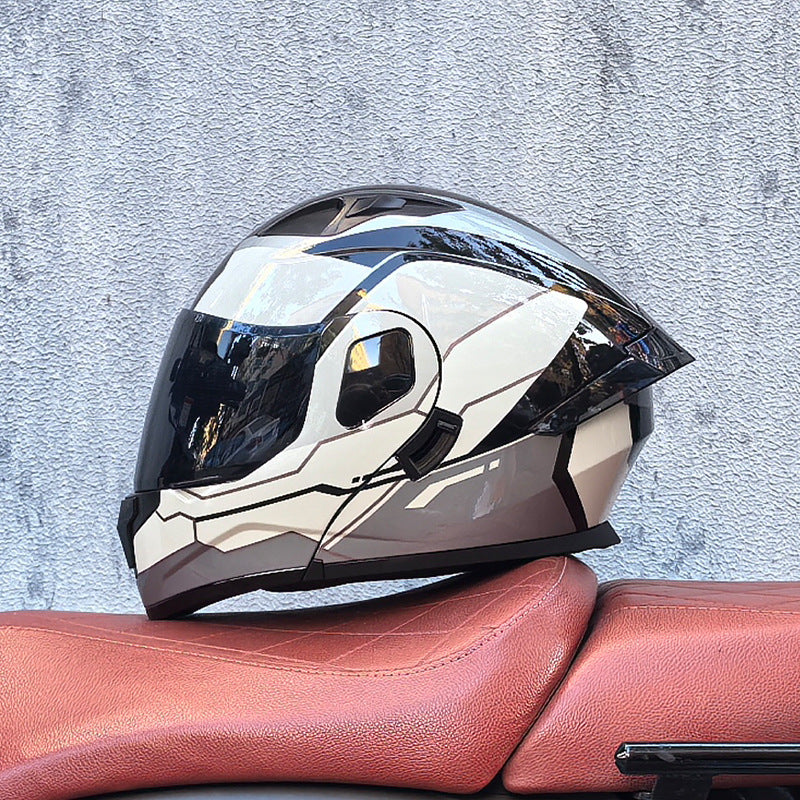 Cool modular motorcycle helmet with dual visors-I184