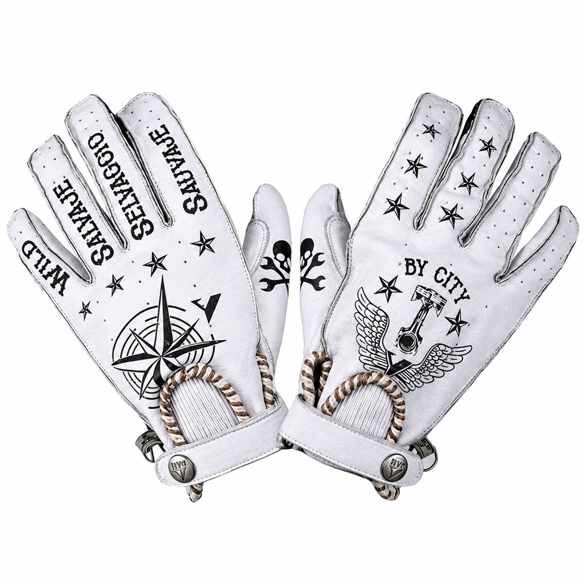 Retro Harley-Style Full-Finger Motorcycle Gloves-G43
