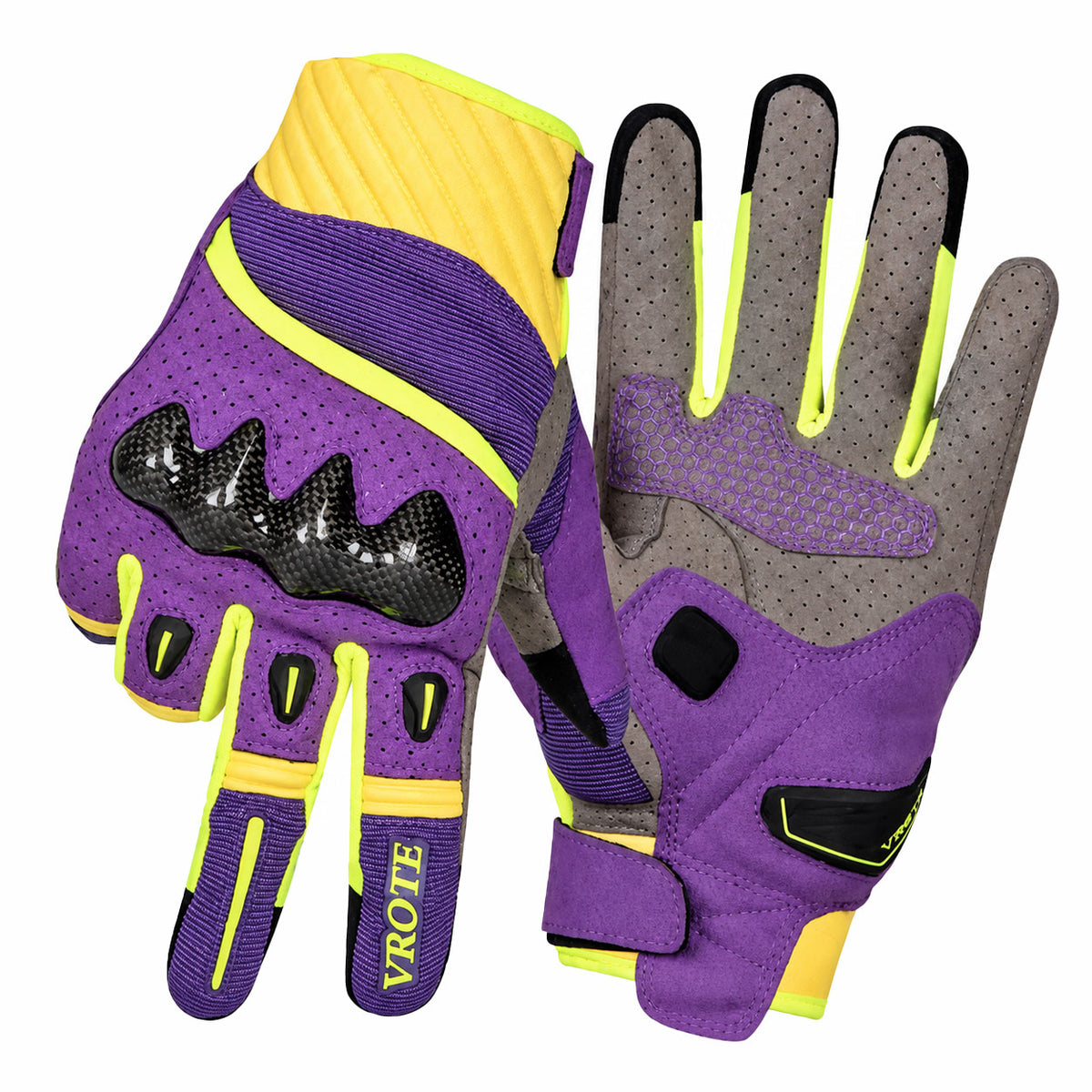 Carbon fiber breathable touchscreen motorcycle gloves-G88