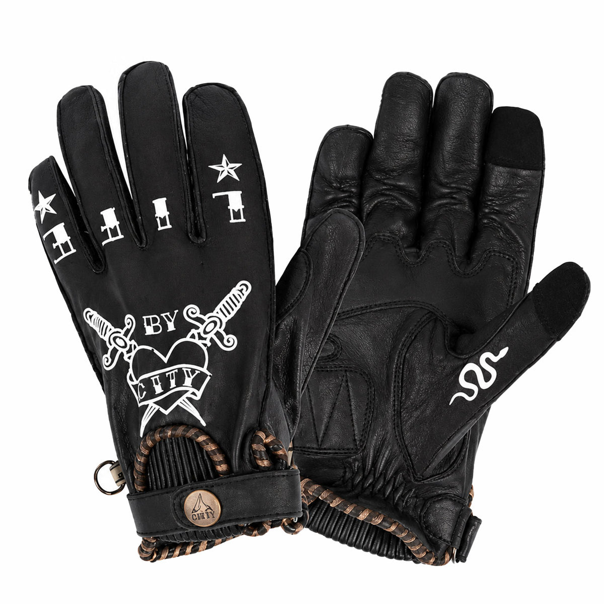 Retro Harley-Style Full-Finger Motorcycle Gloves-G43