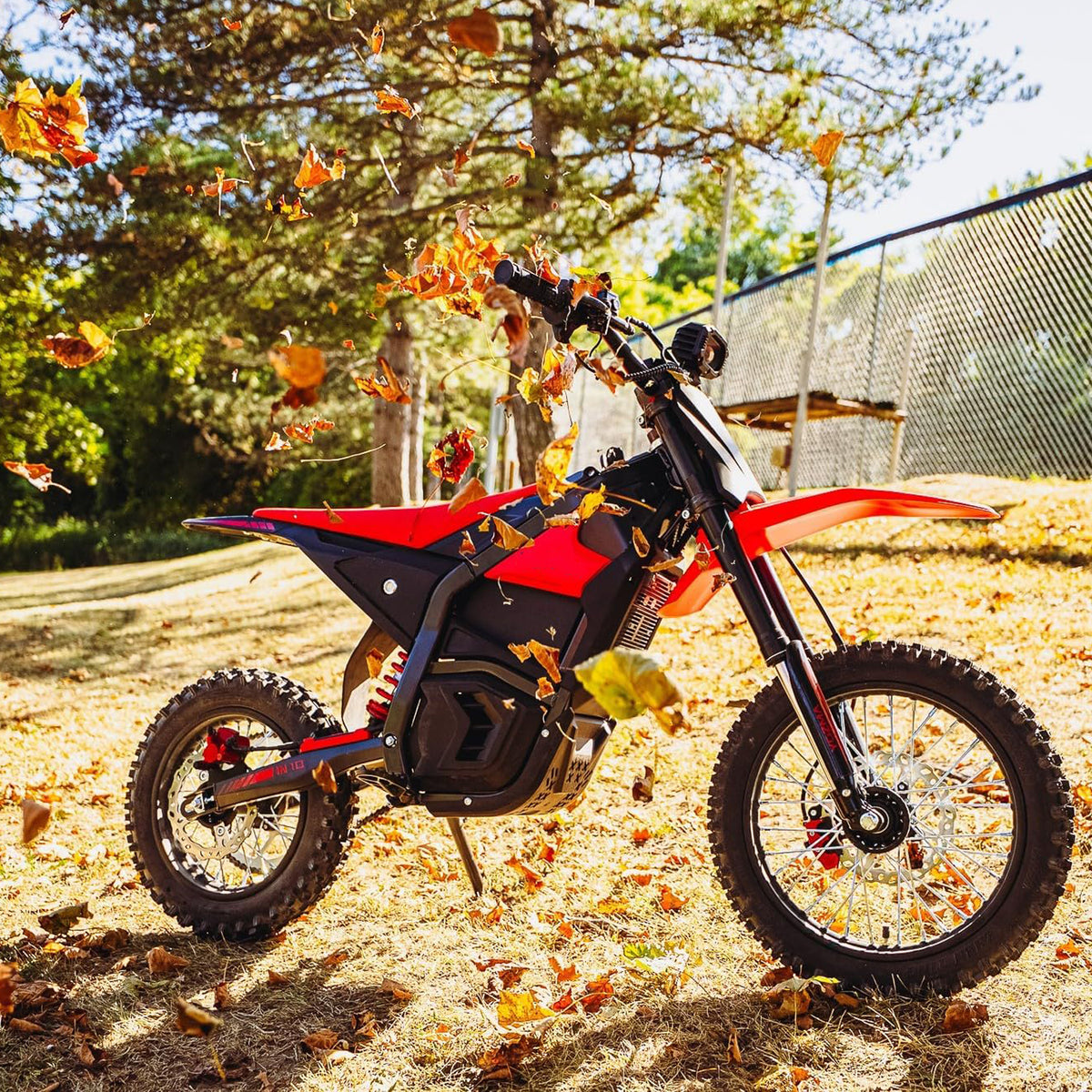 Electric Mini Dirt Bike for Teens & Adults  14"/12" Fat Tire 2600W with 48V 23AH Battery