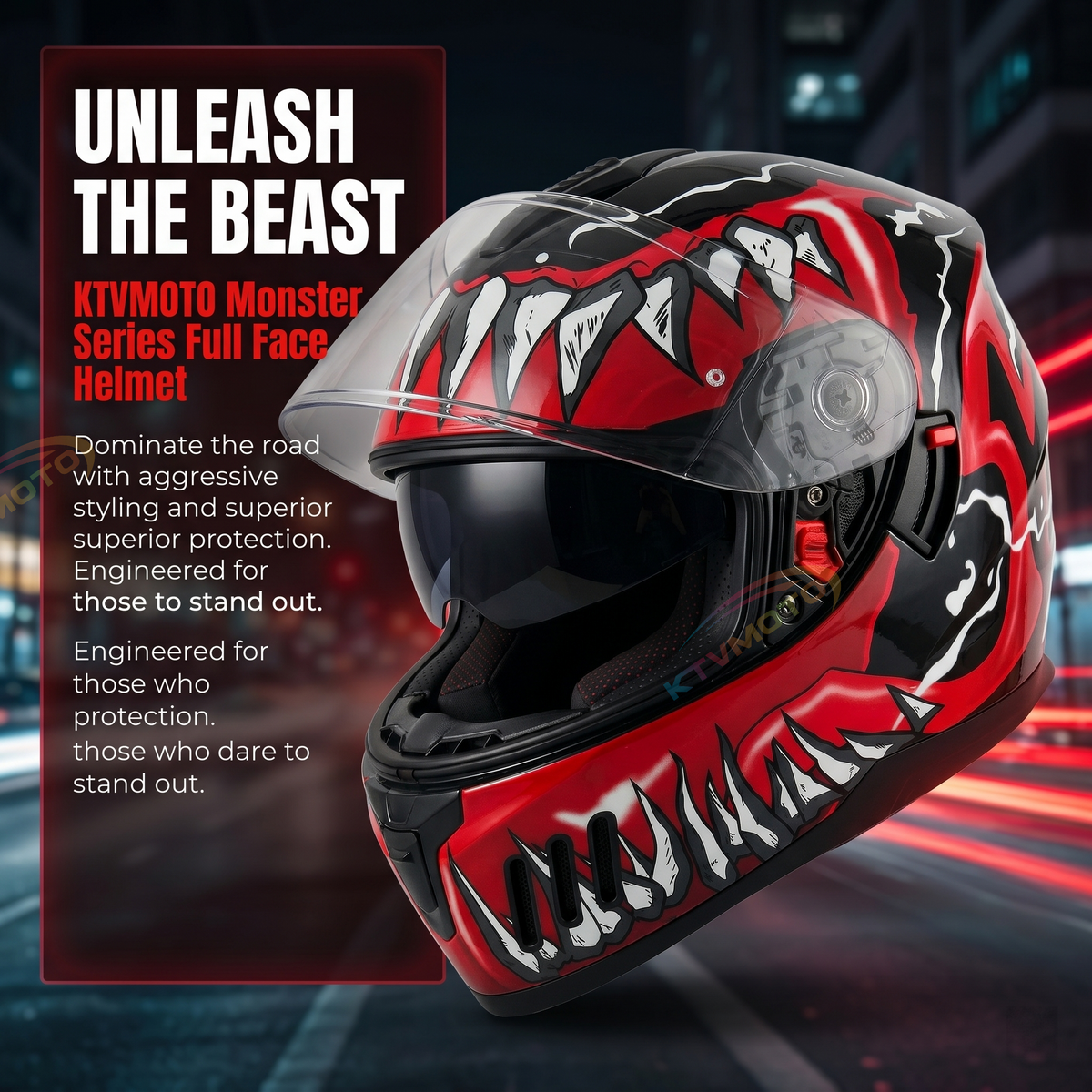 Dual-lens full-face helmet-I105