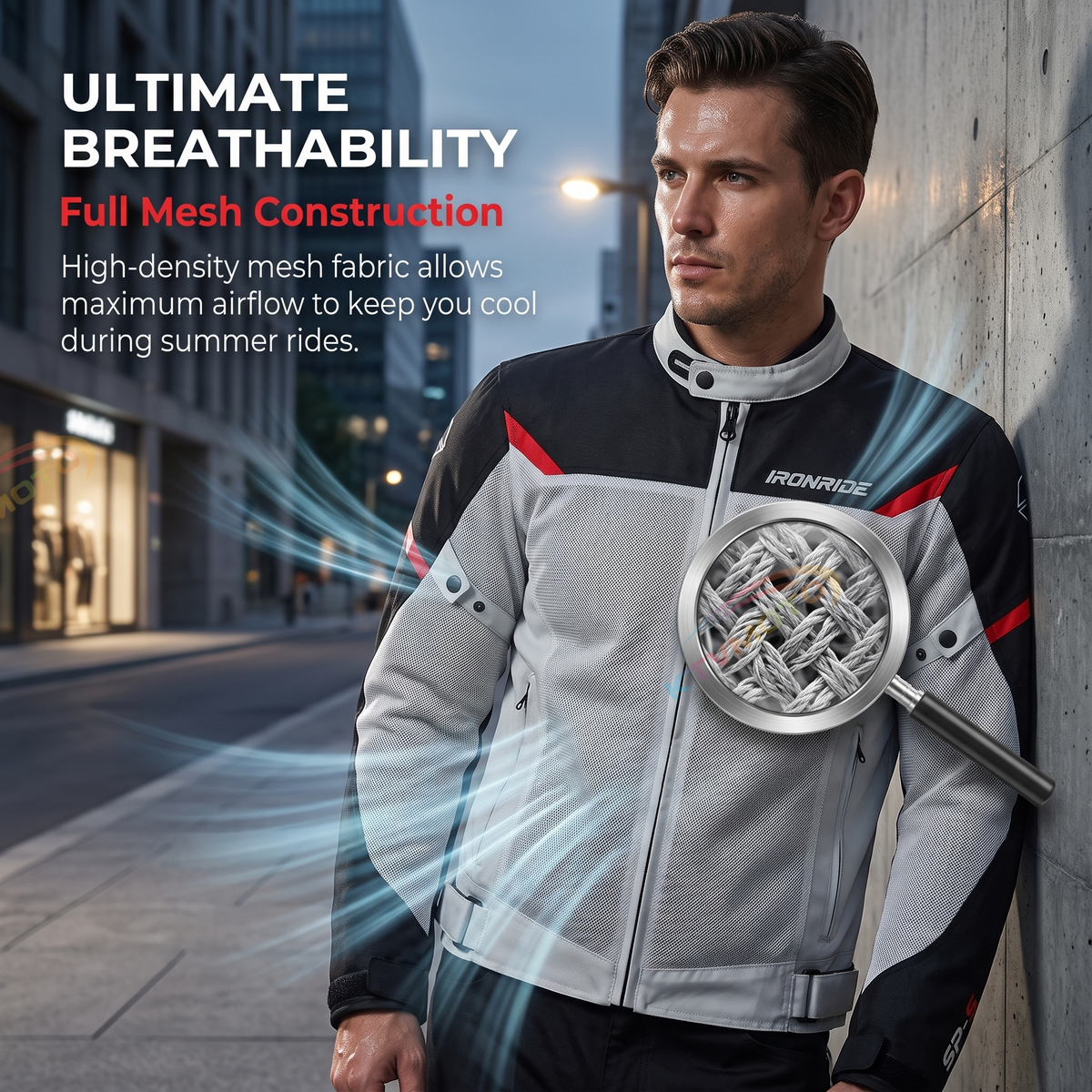 Breathable motorcycle riding clothes-J55