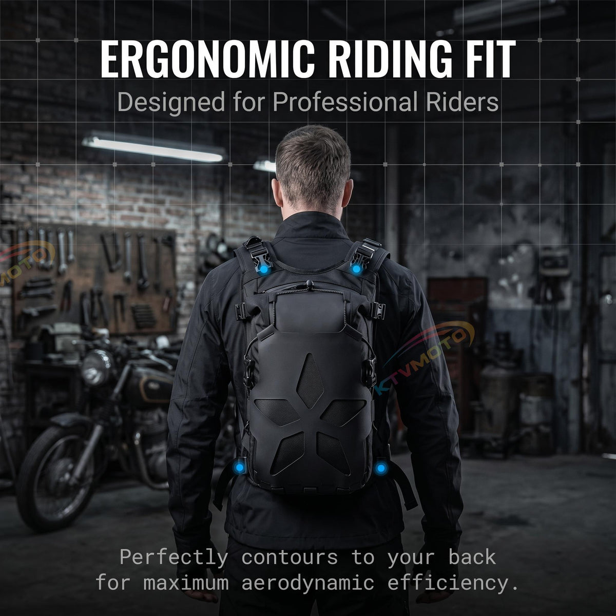 Motorcycle Rider Backpack-B19
