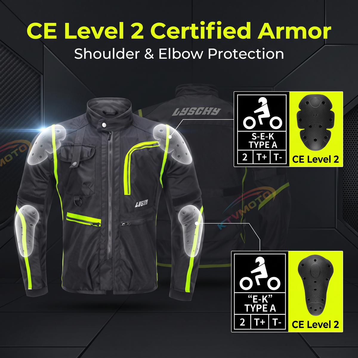 Motorcycle breathable riding jacket-J85