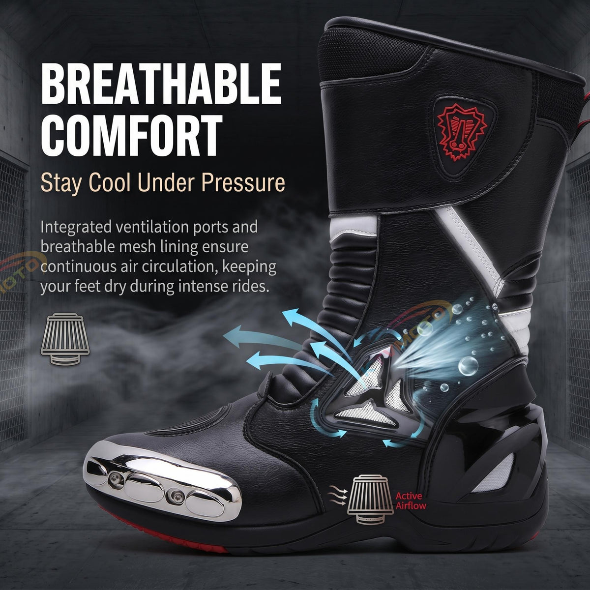 Motorcycle racing riding boots-K79