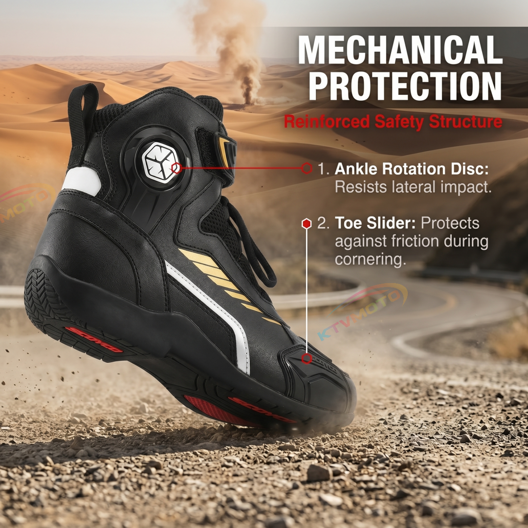 Professional wear-resistant motorcycle riding boots-K62