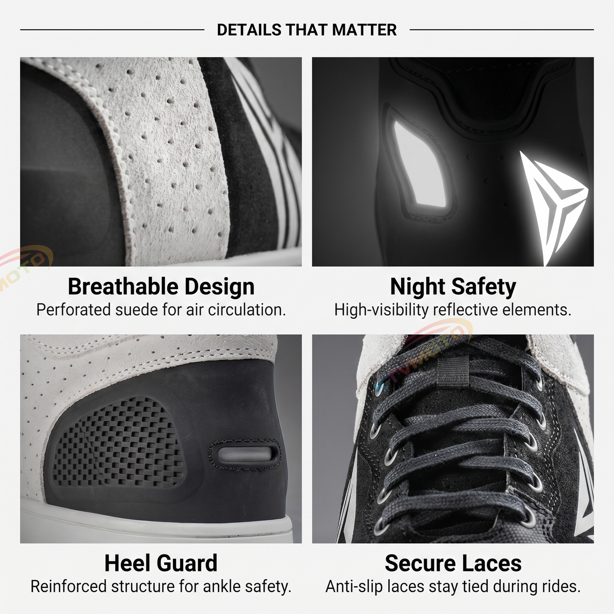 Motorcycle riding shoes are both durable and slip-resistant-K58
