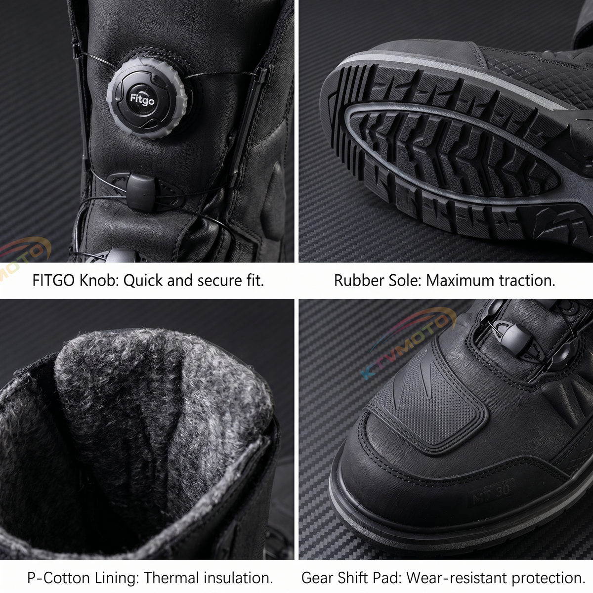 Motorcycle riding waterproof boots-K102