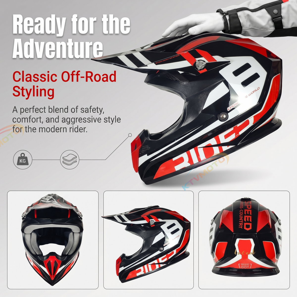 Motorcycle rally helmet/off-road helmet-I111