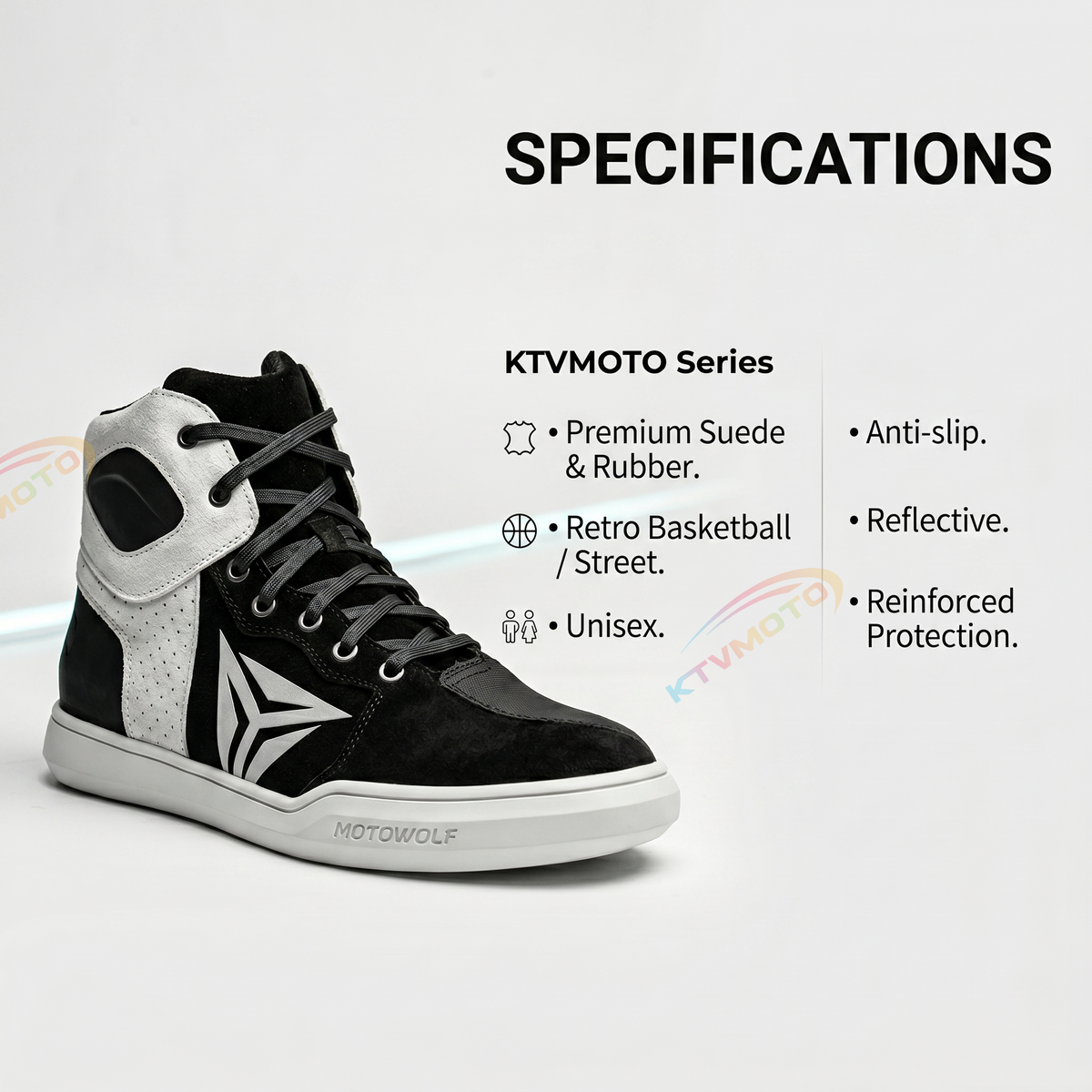 Motorcycle riding shoes are both durable and slip-resistant-K58