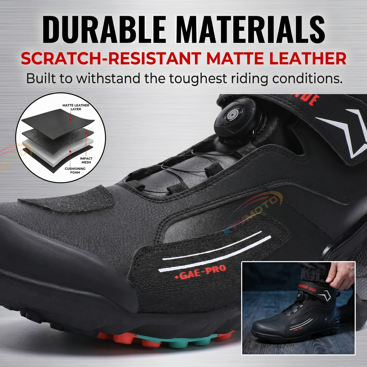 Motorcycle anti-slip ankle boots-K146