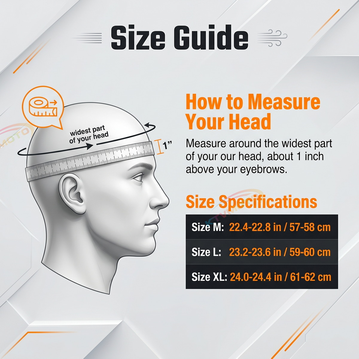 Aerodynamic full-face street racing helmet-I125