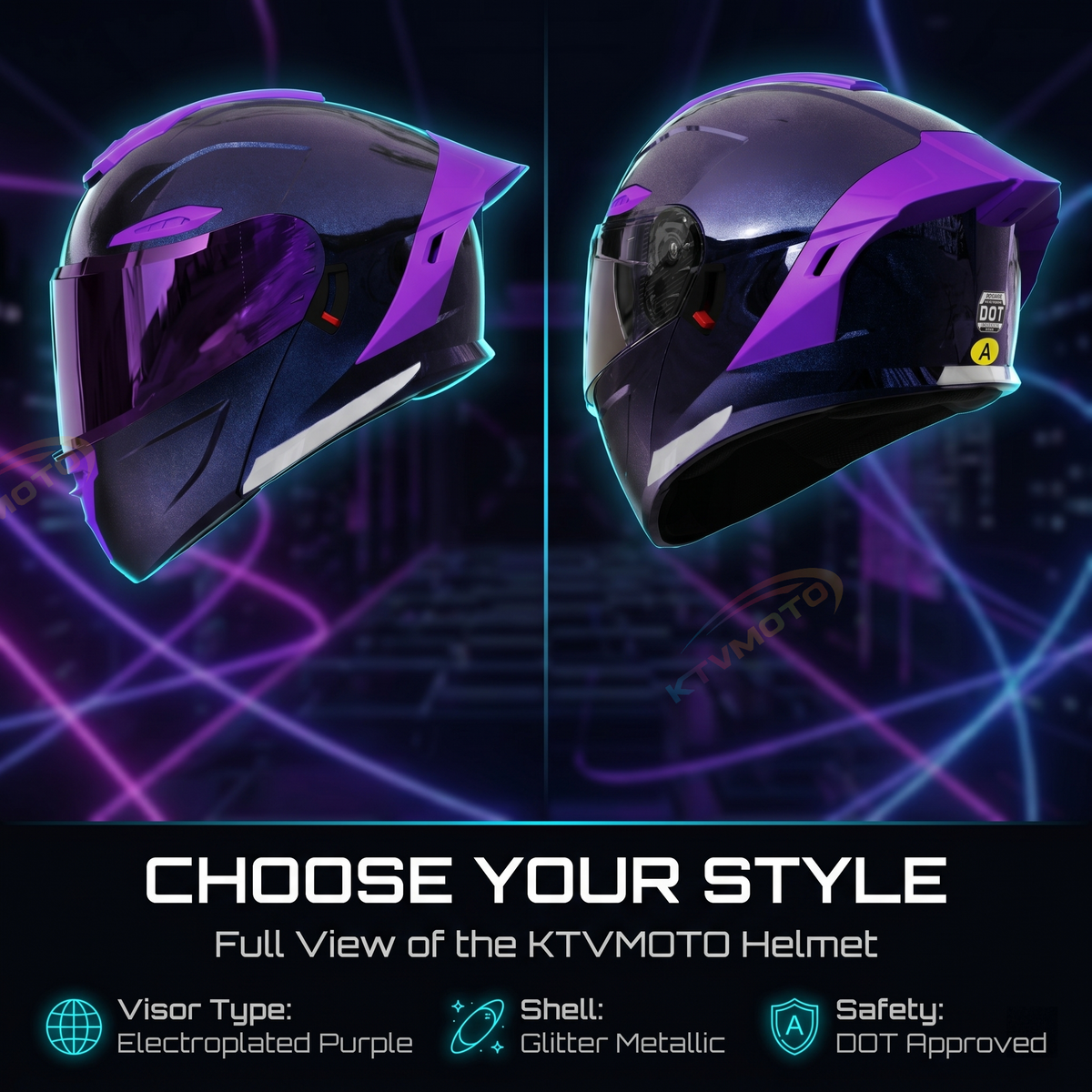 Chameleon Modular Motorcycle Helmet- I127