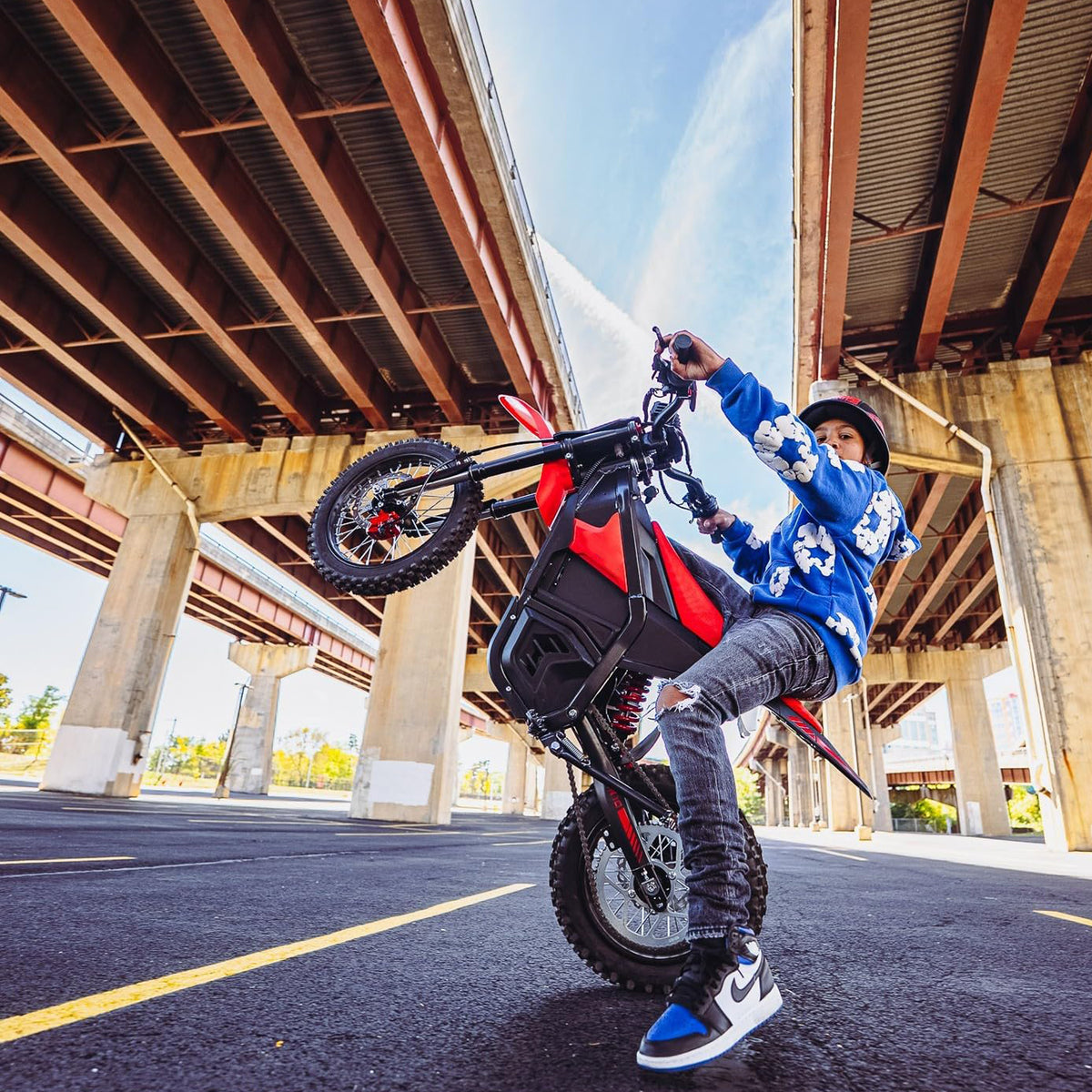 Electric Mini Dirt Bike for Teens & Adults  14"/12" Fat Tire 2600W with 48V 23AH Battery